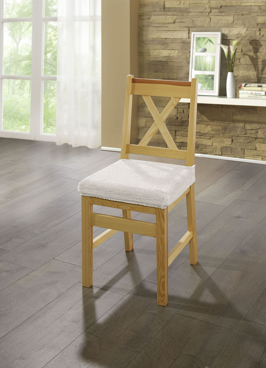 Sessel- & Sofaüberwürfe - Multi-elastische Stretchbezüge, in Größe 101 (Sesselbezug) bis 113 (Ohrensessel-Bezug), in Farbe BEIGE Ansicht 23