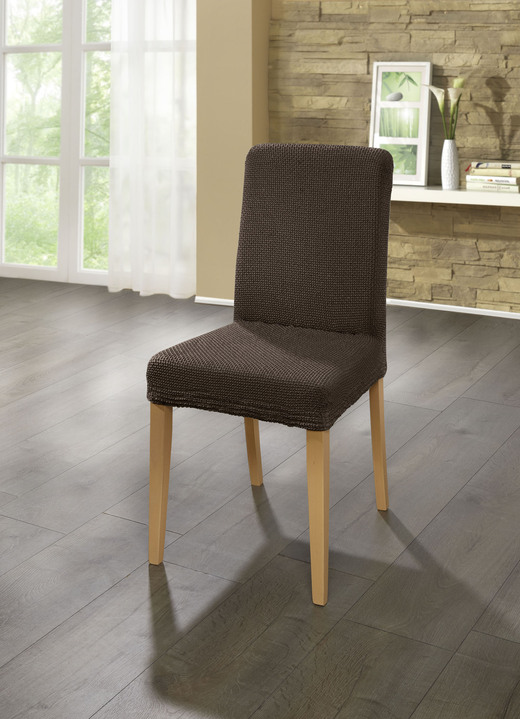 Sessel- & Sofaüberwürfe - Multi-elastische Stretchbezüge, in Größe 101 (Sesselbezug) bis 113 (Ohrensessel-Bezug), in Farbe BEIGE Ansicht 21