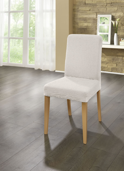 Sessel- & Sofaüberwürfe - Multi-elastische Stretchbezüge, in Größe 101 (Sesselbezug) bis 113 (Ohrensessel-Bezug), in Farbe BEIGE Ansicht 24