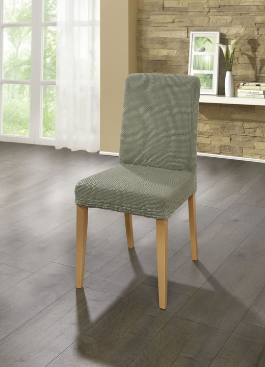 Sessel- & Sofaüberwürfe - Multi-elastische Stretchbezüge, in Größe 101 (Sesselbezug) bis 113 (Ohrensessel-Bezug), in Farbe BEIGE Ansicht 17