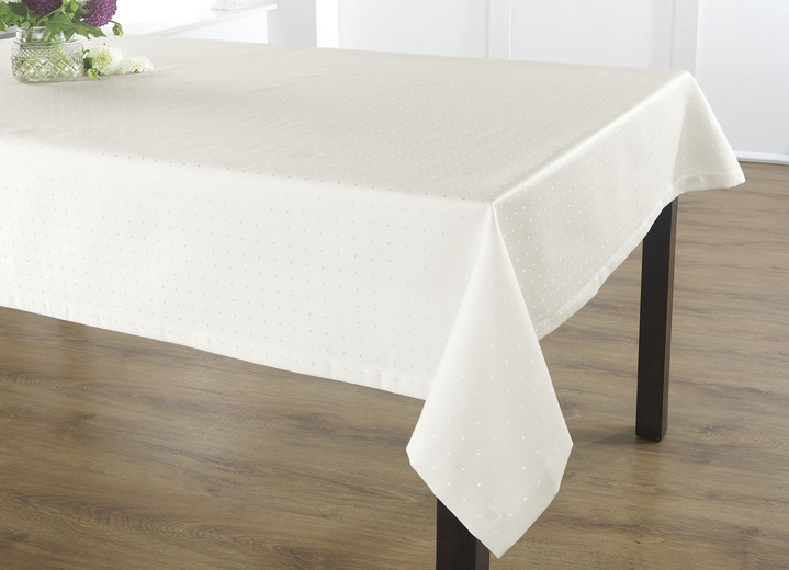 Tischdecken - Hochwertige Damast-Tischdecken vom Curt Bauer Ansicht 3 Tischdecken - Hochwertige Damast-Tischdecken vom Curt Bauer, in Größe 102 (Läufer, 50/140 cm) bis 302 (2 Servietten, 50/ 50 cm), in Farbe WEISS Ansicht 3