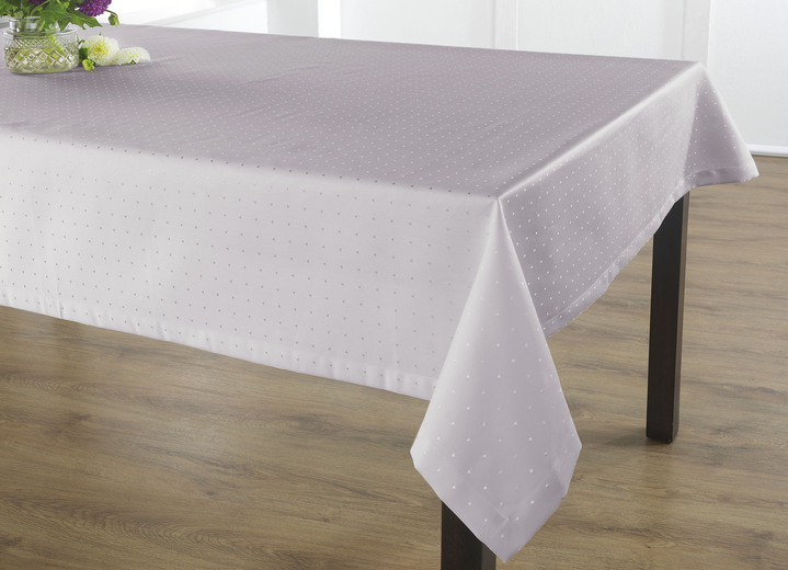 Tischdecken - Hochwertige Damast-Tischdecken vom Curt Bauer Ansicht 12 Tischdecken - Hochwertige Damast-Tischdecken vom Curt Bauer, in Größe 102 (Läufer, 50/140 cm) bis 302 (2 Servietten, 50/ 50 cm), in Farbe WEISS Ansicht 12