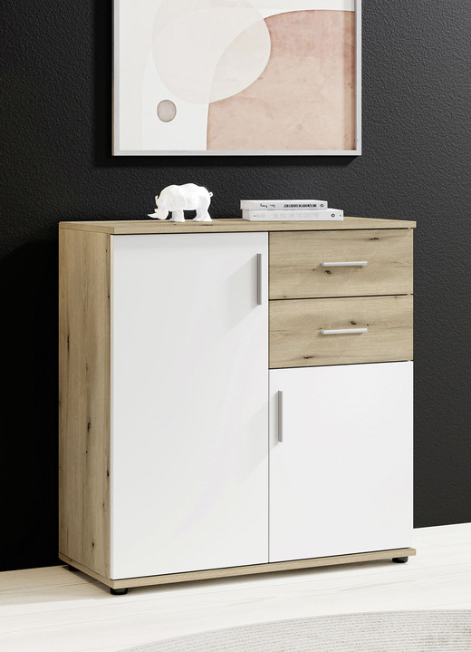 Sideboards & Kommoden - Moderne, kombistarke Kommoden, in Farbe WEISS, in Ausführung 2-türig Ansicht 5