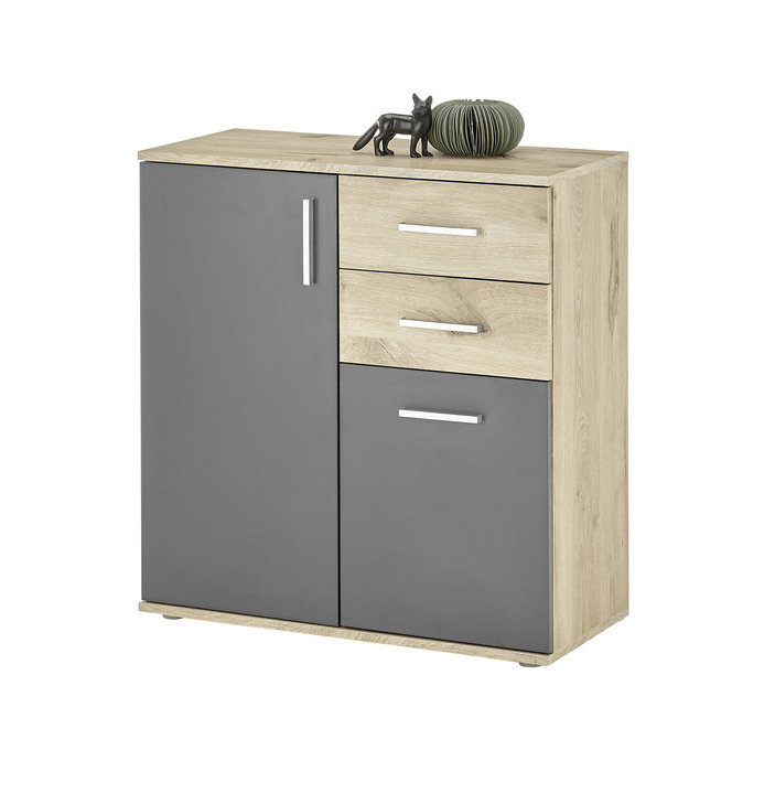 Sideboards & Kommoden - Moderne, kombistarke Kommoden, in Farbe WEISS, in Ausführung 2-türig Ansicht 2