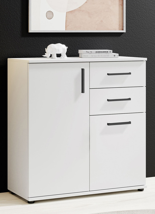 Sideboards & Kommoden - Moderne, kombistarke Kommoden, in Farbe WEISS, in Ausführung 2-türig Ansicht 6