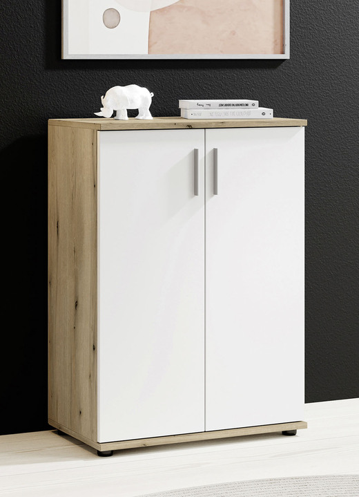 Sideboards & Kommoden - Moderne, kombistarke Kommoden, in Farbe WEISS, in Ausführung 2-türig Ansicht 4
