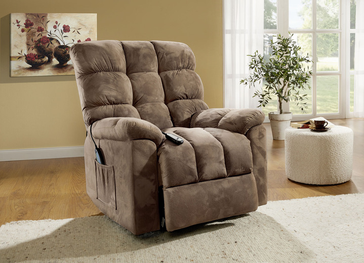 TV- & Relaxsessel - Relaxsessel mit Aufstehhilfe, Massage- und Wärmefunktion, in Farbe BRAUN Ansicht 1