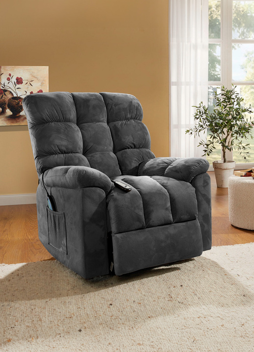 TV- & Relaxsessel - Relaxsessel mit Aufstehhilfe, Massage- und Wärmefunktion, in Farbe BRAUN Ansicht 6