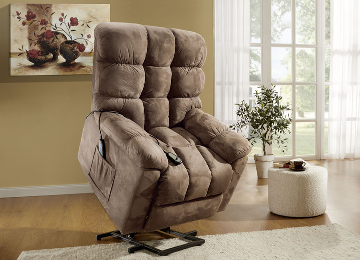 TV- & Relaxsessel - Relaxsessel mit Aufstehhilfe, Massage- und Wärmefunktion, in Farbe BRAUN Ansicht 2