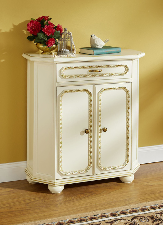 Sideboards & Kommoden - Hochwertige Möbelserie mit Echtholzfurnier, in Farbe NUSSBAUM, in Ausführung Schubladenkommode, schmal Ansicht 5