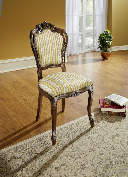 Sitzmöbel - Stühle, 2er-Set, in Farbe NUSSBAUM-ROT Ansicht 2