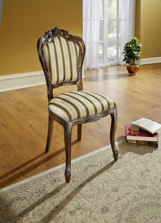 Sitzmöbel - Stühle, 2er-Set, in Farbe NUSSBAUM-ROT Ansicht 3