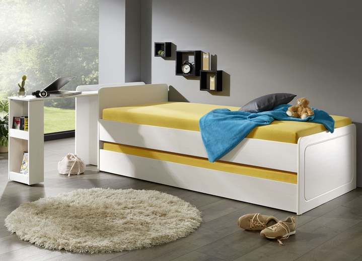Betten - Funktionsbett mit Bettkasten, in Farbe WEISS Ansicht 1
