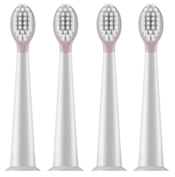 Sonstiges - Zahnbürstenaufsatz, 4er Set Kinder, in Farbe ROSA-WEISS