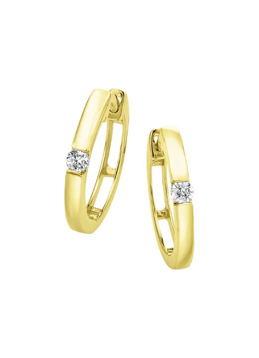 mit Diamanten - Elegante Klappcreolen Ansicht 2 mit Diamanten - Elegante Klappcreolen, in Farbe  Ansicht 2