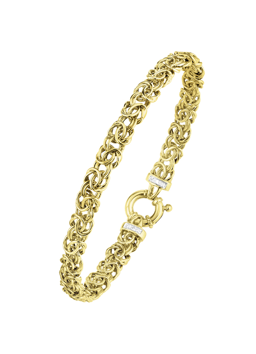 mit Diamanten - Königsketten-Garnitur mit Diamanten Ansicht 2 mit Diamanten - Königsketten-Garnitur mit Diamanten, in Farbe , in Ausführung Armband 22 cm Ansicht 2