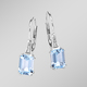 mit Diamanten - Ohrringe mit Brillanten und Blautopas – Ansicht 1 mit Diamanten - Ohrringe mit Brillanten und Blautopas, in Farbe  – Ansicht 1