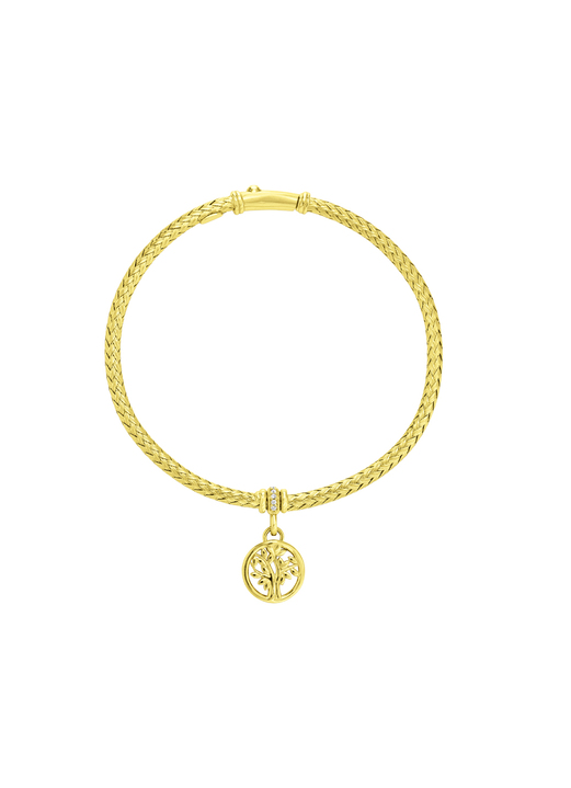 - Armreif Lebensbaum mit Zopfstruktur, in Farbe  Ansicht 4