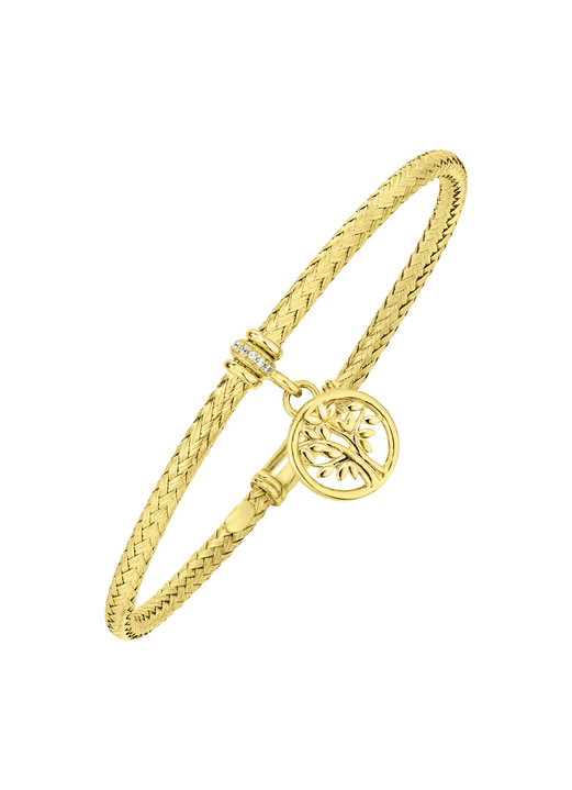 - Armreif Lebensbaum mit Zopfstruktur, in Farbe  Ansicht 2