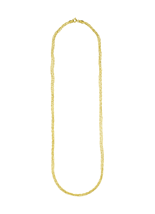 - Geflochtene Halskette aus Gold, in Farbe  Ansicht 2