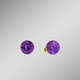 - Zeitlose Edelstein-Ohrstecker, in Farbe , in Ausführung Echt Amethyst – Ansicht 1