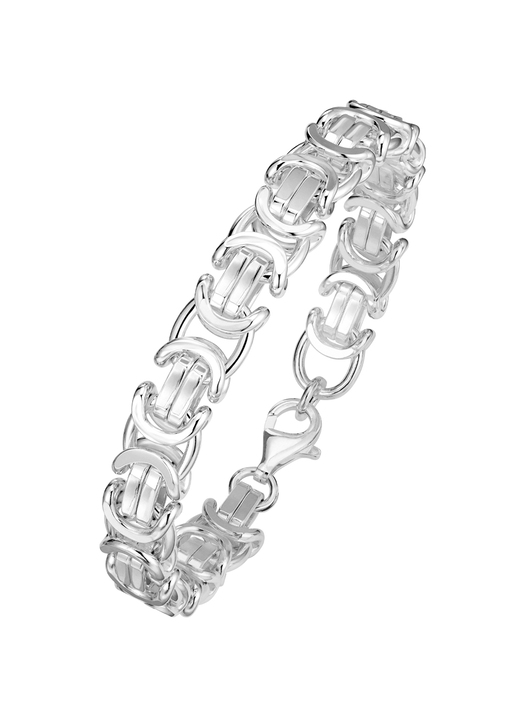 Halsketten & Armbänder - Tolles Königsketten-Armband in Silber Ansicht 2 Halsketten & Armbänder - Tolles Königsketten-Armband in Silber, in Farbe  Ansicht 2