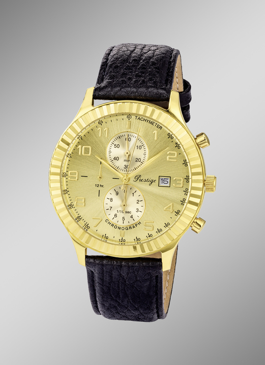 Chronographen - Sportlicher Quarz-Chronograph der Marke Prestige, in Farbe  Ansicht 1