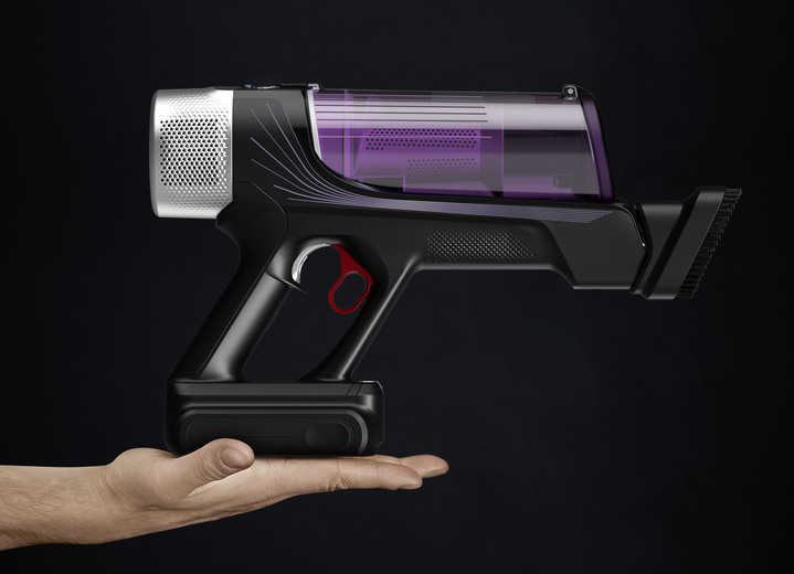 Mit Akku - Rowenta RH2038 Akku-Handstaubsauger, in Farbe SCHWARZ-LILA Ansicht 2