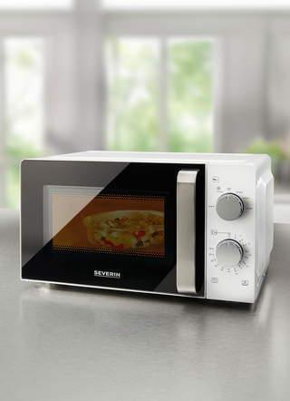 Küchengeräte - Severin MW7885 Mikrowelle Solo, in Farbe WEISS