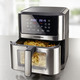 Kochen & Grillen - Digitale Heißluftfritteuse mit LED-Touch-Display, in Farbe SCHWARZ-SILBER – Farbe SCHWARZ-SILBER – Ansicht 1
