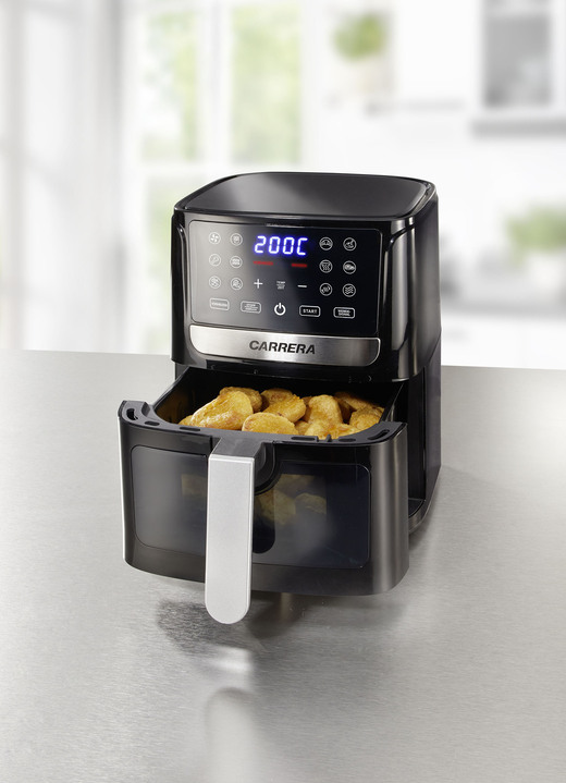 Kochen & Grillen - Digitale Heißluft-Fritteuse, in Farbe SCHWARZ Ansicht 1