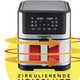 Kochen & Grillen - Digitale Heißluftfritteuse mit LED-Touch-Display, in Farbe SCHWARZ-SILBER – Farbe SCHWARZ-SILBER – Ansicht 2