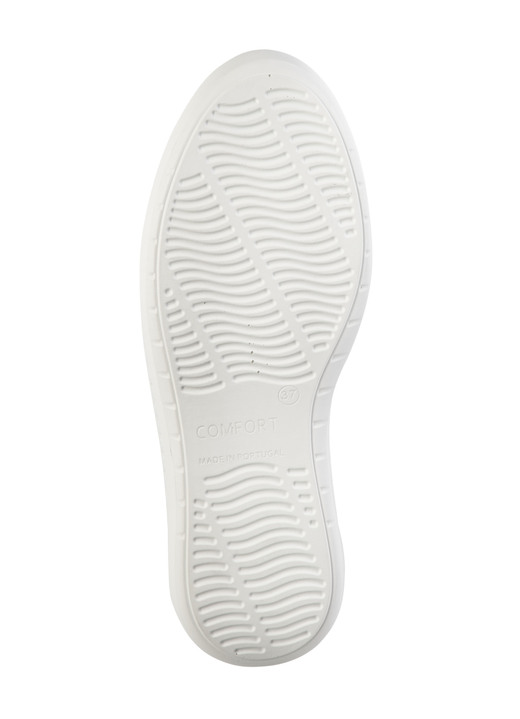 Komfortschuhe - ELENA EDEN Sneaker aus Lackleder mit edlem Metallschmuck, in Größe 036 bis 042, in Farbe WEISS Ansicht 6