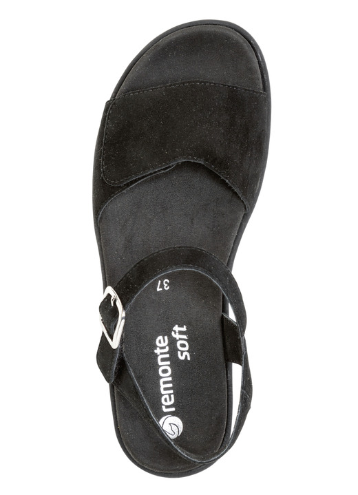 Sandaletten & Pantoletten - Sandale aus Samtveloursleder, in Größe 036 bis 042, in Farbe HELLBLAU Ansicht 18