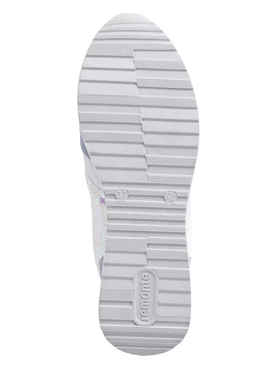 Slipper & Schnürschuhe - Sneaker mit schimmernden Pailletten, in Größe 036 bis 042, in Farbe BLEU-WEISS Ansicht 3