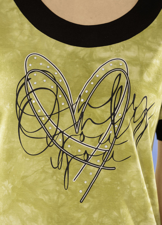 Longshirts - Longshirt in toller Batik-Optik Ansicht 2 Longshirts - Longshirt in toller Batik-Optik, in Größe 036 bis 048, in Farbe KIWI-BATIK Ansicht 2