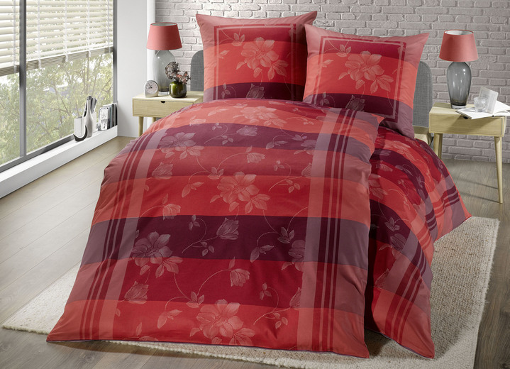 Bettwäschegarnituren - Bettwäsche-Garnitur, in Größe 111 (40/80 cm + 135/200 cm) bis 115 (80/80 cm + 155/220 cm), in Farbe CREME Ansicht 5