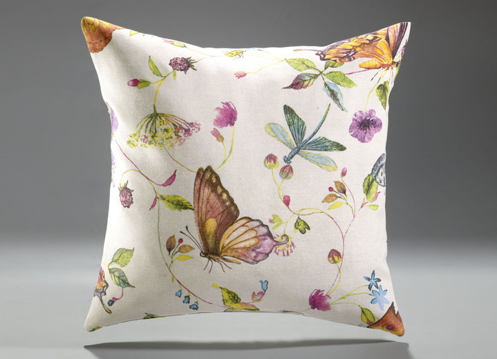 Tagesdecken - Tagesdecke und Kissenbezüge mit Schmetterlingsmotive, in Größe 873 (für Einzelbett, 135x210 cm) bis 924 (2 Kissenbezüge, 50x 50 cm), in Farbe BUNT Ansicht 2