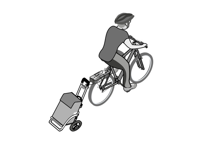 Einkaufstrolleys - Leichter und leiser Einkaufsroller Royal Shopper, in Farbe BLAU Ansicht 3