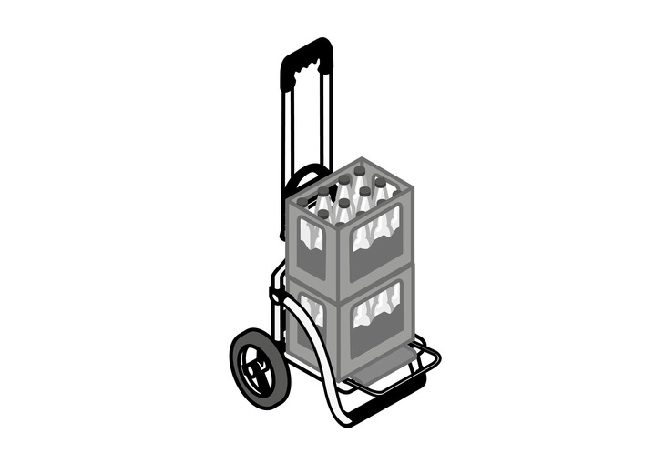 Einkaufstrolleys - Leichter und leiser Einkaufsroller Royal Shopper Ansicht 5 Einkaufstrolleys - Leichter und leiser Einkaufsroller Royal Shopper, in Farbe GRAU Ansicht 5