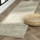 Modern - Traumhaft flauschige Brücken und Teppiche in Shaggy-Qualität – Farbe BEIGE – Ansicht 3 Modern - Traumhaft flauschige Brücken und Teppiche in Shaggy-Qualität, in Größe 111 (Brücke 60x90 cm) bis 304 (Teppich rund ø 150 cm), in Farbe GOLD – Farbe BEIGE – Ansicht 3
