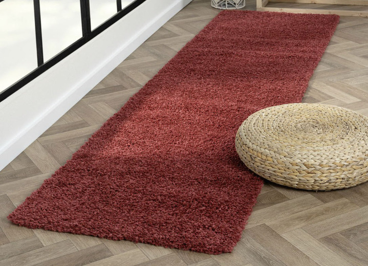 Modern - Traumhaft flauschige Brücken und Teppiche in Shaggy-Qualität, in Größe 111 (Brücke 60x90 cm) bis 304 (Teppich rund ø 150 cm), in Farbe HELLBLAU Ansicht 31