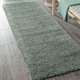 Modern - Traumhaft flauschige Brücken und Teppiche in Shaggy-Qualität – Farbe HELLGRÜN – Ansicht 5 Modern - Traumhaft flauschige Brücken und Teppiche in Shaggy-Qualität, in Größe 111 (Brücke 60x90 cm) bis 304 (Teppich rund ø 150 cm), in Farbe GOLD – Farbe HELLGRÜN – Ansicht 5