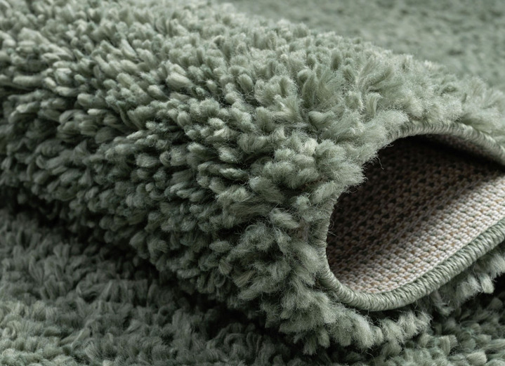 Modern - Traumhaft flauschige Brücken und Teppiche in Shaggy-Qualität, in Größe 111 (Brücke 60x90 cm) bis 304 (Teppich rund ø 150 cm), in Farbe HELLBLAU Ansicht 14