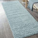 Modern - Traumhaft flauschige Brücken und Teppiche in Shaggy-Qualität – Farbe HELLBLAU – Ansicht 3 Modern - Traumhaft flauschige Brücken und Teppiche in Shaggy-Qualität, in Größe 111 (Brücke 60x90 cm) bis 304 (Teppich rund ø 150 cm), in Farbe GOLD – Farbe HELLBLAU – Ansicht 3