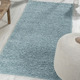 Modern - Traumhaft flauschige Brücken und Teppiche in Shaggy-Qualität – Farbe HELLBLAU – Ansicht 5 Modern - Traumhaft flauschige Brücken und Teppiche in Shaggy-Qualität, in Größe 111 (Brücke 60x90 cm) bis 304 (Teppich rund ø 150 cm), in Farbe GOLD – Farbe HELLBLAU – Ansicht 5