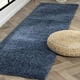 Modern - Traumhaft flauschige Brücken und Teppiche in Shaggy-Qualität – Farbe DUNKELBLAU – Ansicht 3 Modern - Traumhaft flauschige Brücken und Teppiche in Shaggy-Qualität, in Größe 111 (Brücke 60x90 cm) bis 304 (Teppich rund ø 150 cm), in Farbe GOLD – Farbe DUNKELBLAU – Ansicht 3