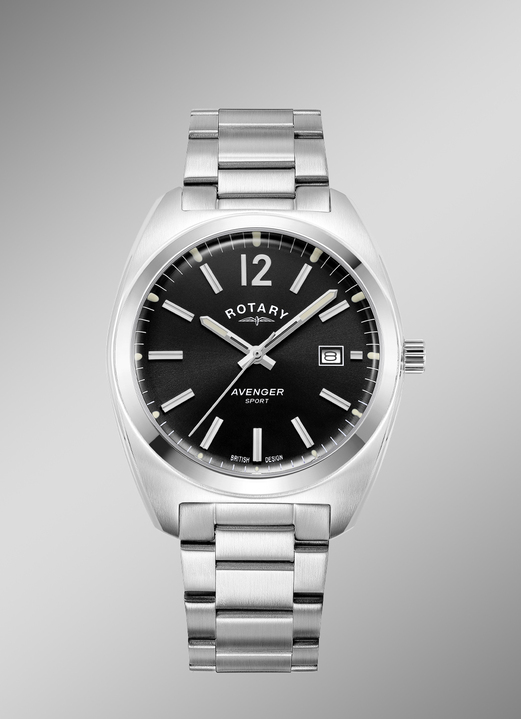 - Quartz-Herrenuhr im Vintage-Look , in Farbe  Ansicht 1