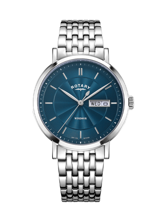 Quartzuhren - Rotary Quartz-Herrenuhr aus Edelstahl, in Farbe  Ansicht 3