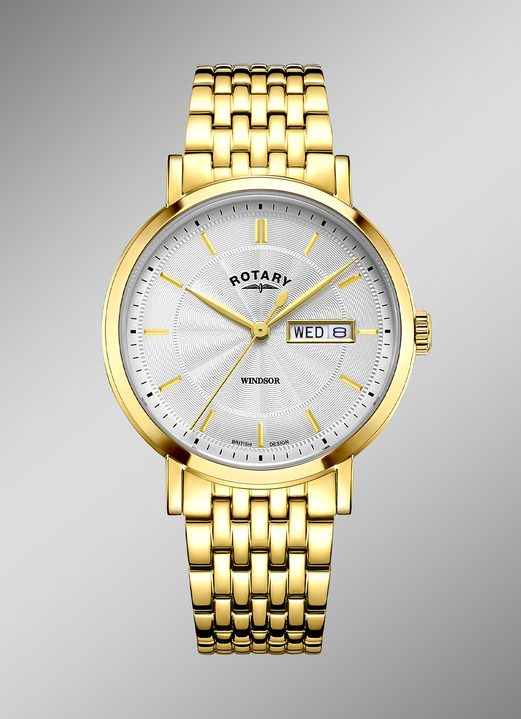 Schmuck & Uhren - Rotary Quartz-Herrenuhr aus der Serie Windsor, in Farbe  Ansicht 1